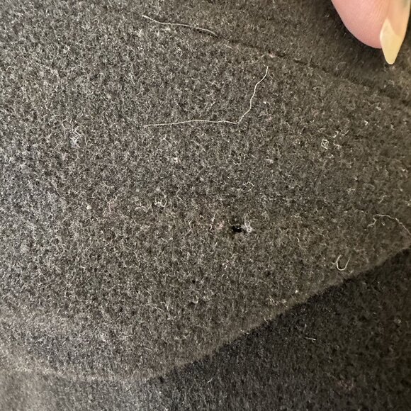 Fleet Street Womens Hooded Black Zip Up Coat Wool Blend Medium Jacket - Picture 16 of 16